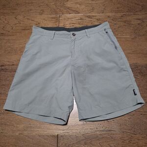 Howler Brothers Light Gray Flat Front Men's Shorts